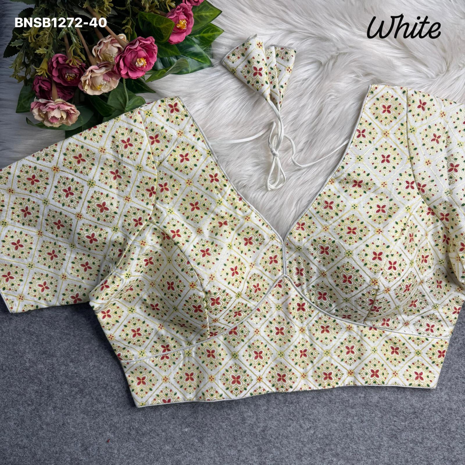 Sabyasachi-Inspired Patoda Print-White